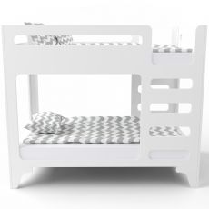Кровать двухъярусная IndigoWood Cubed white 190х90см